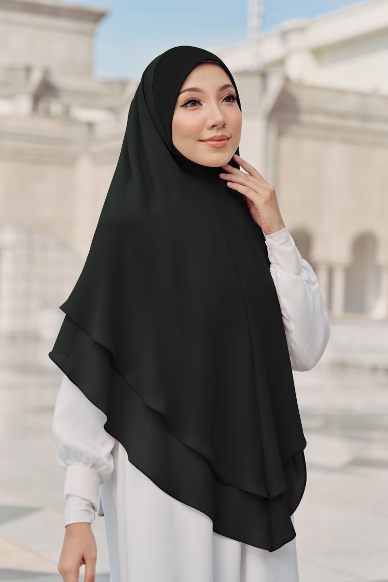 Nageena 1.0 Khimar in Black