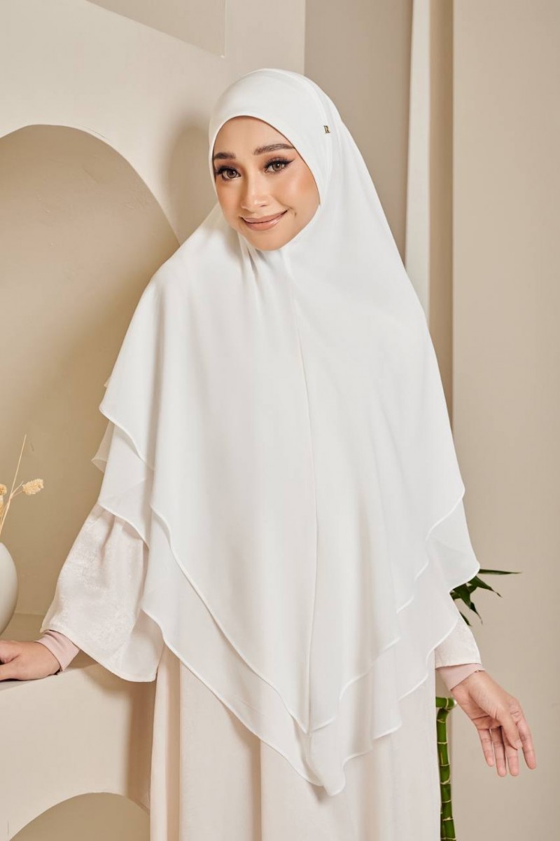 Nageena 1.0 Khimar in Off white