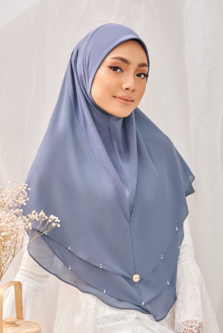 ARDEA Slip On Hijab in Blue