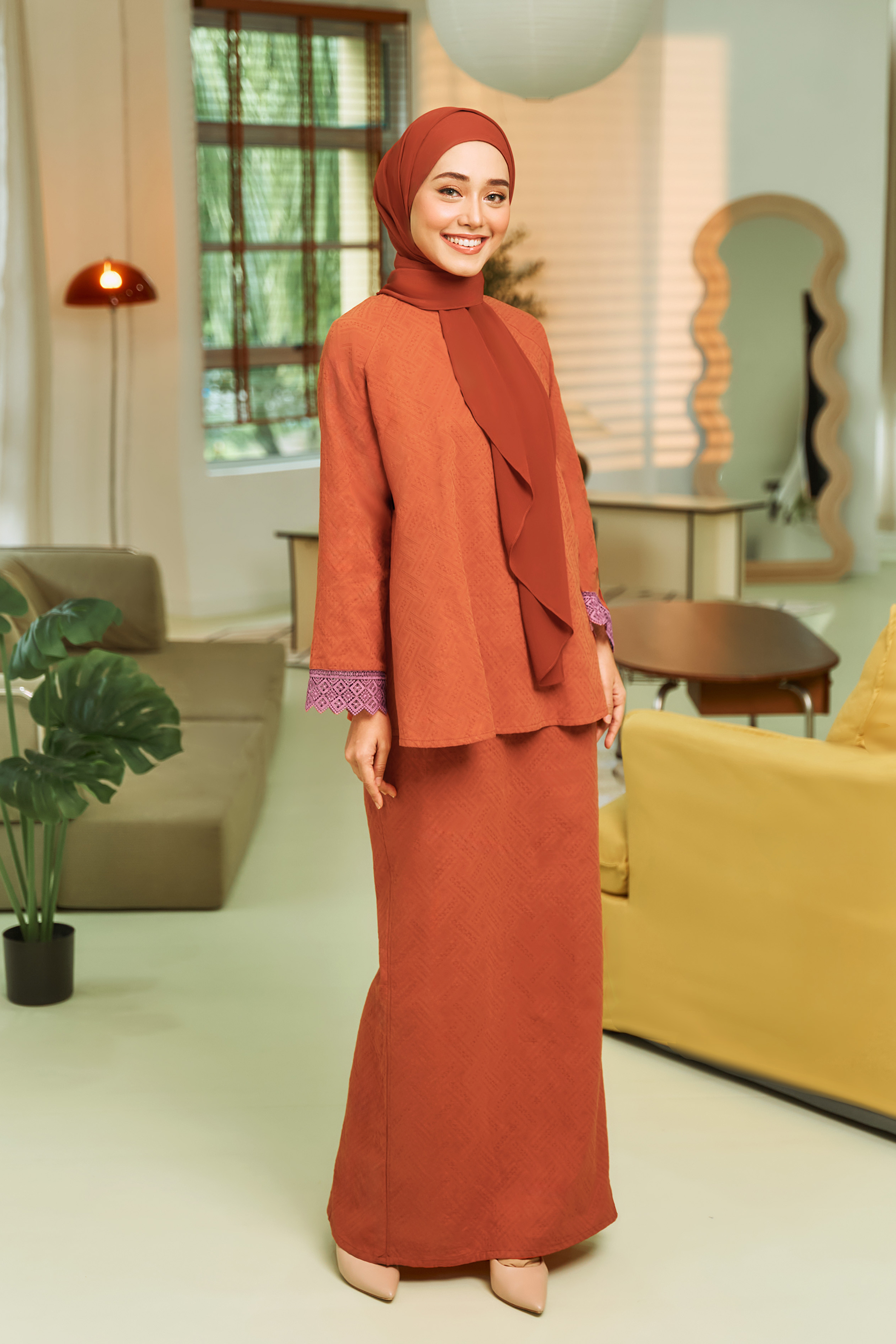 PANDAN Kurung in Dusty Brick