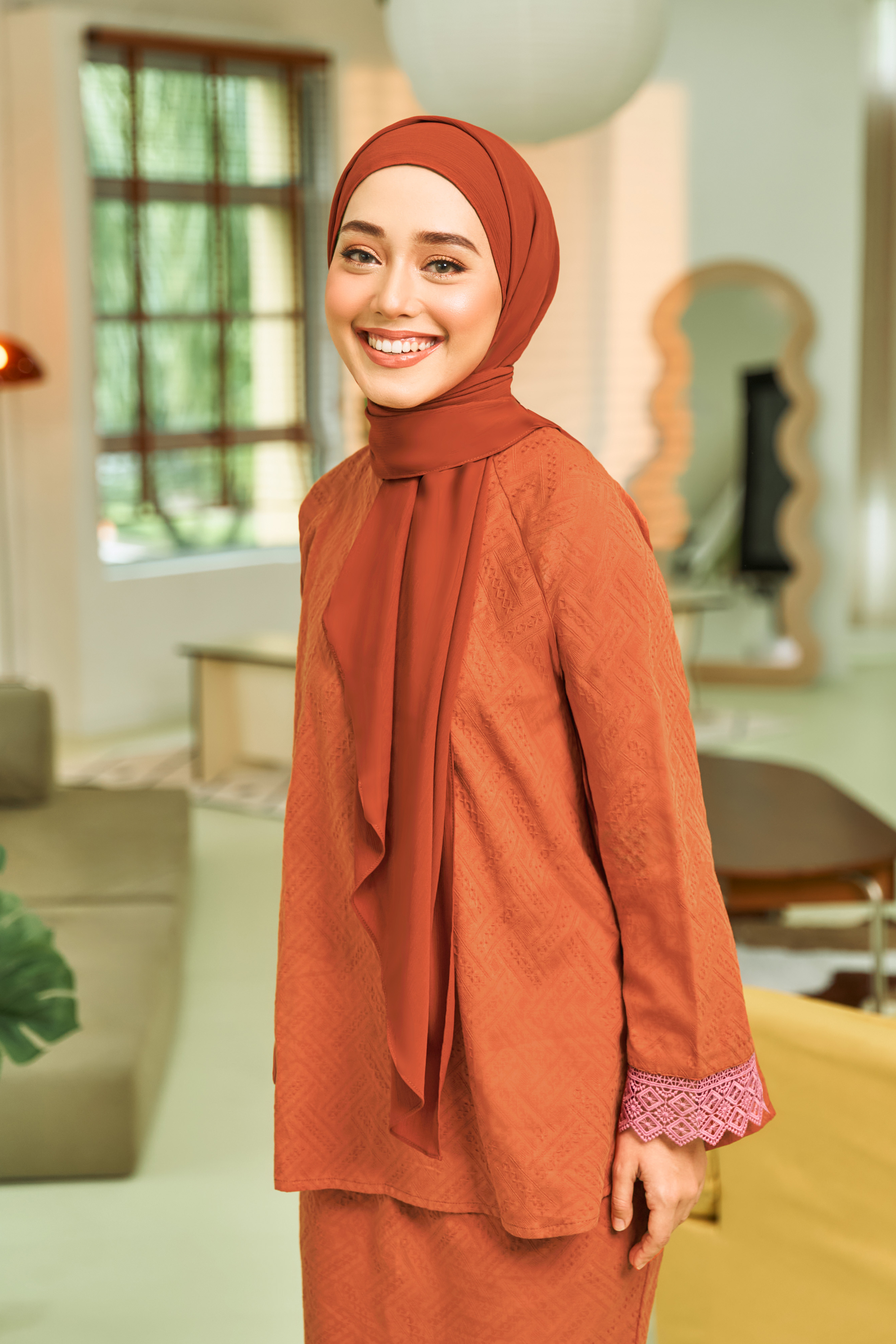 PANDAN Kurung in Dusty Brick