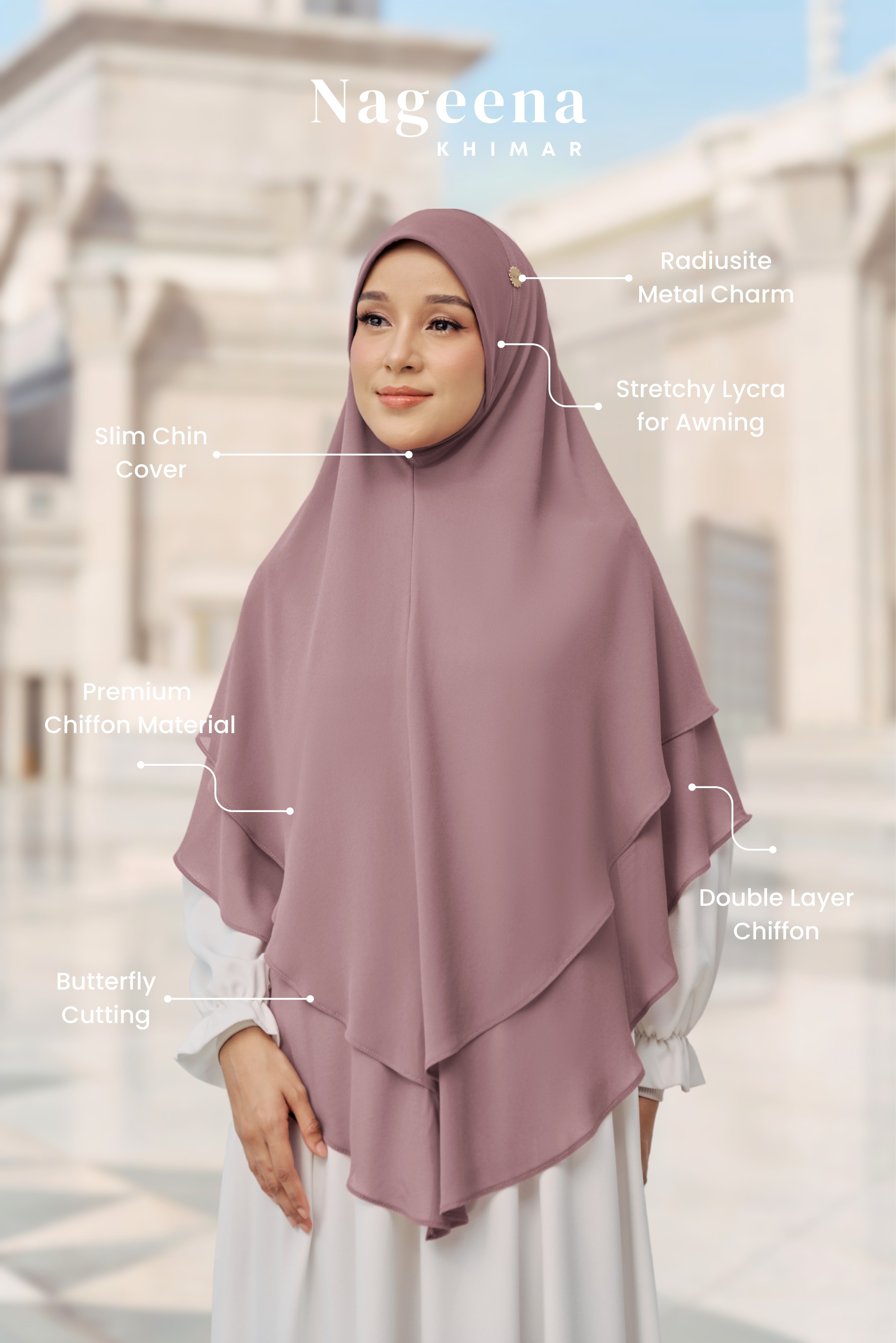 Nageena Khimar 1.0 in Off white