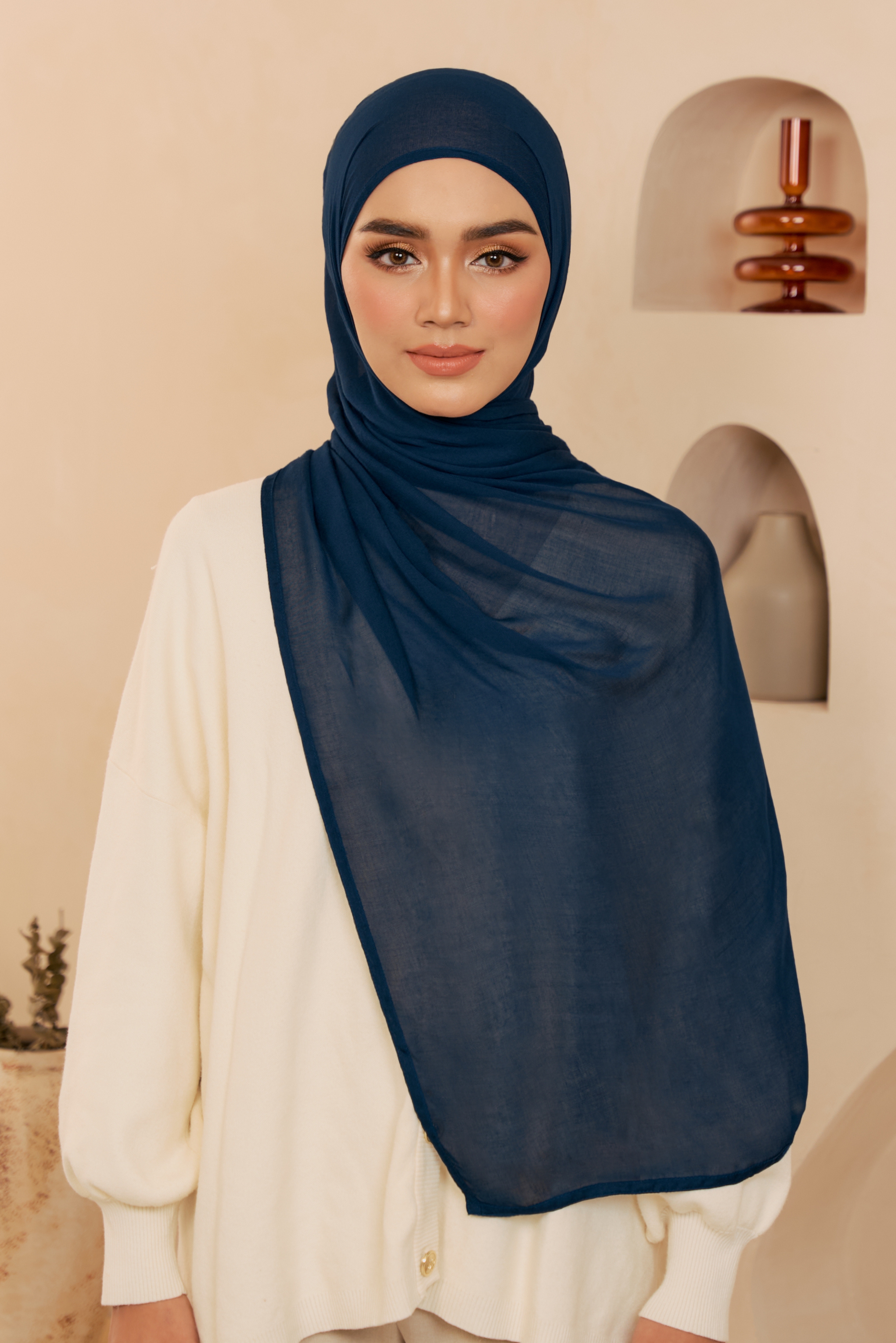 REA Modal Shawl in Teal Blue