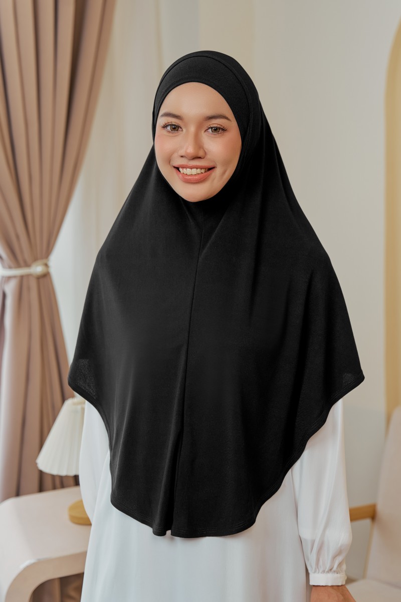 HAURA Tudung Syria in Black