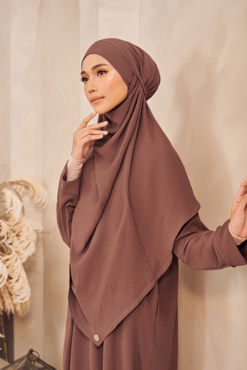 (AS-IS) NEEMA Khimar in Brown