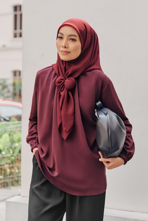 Ophelia Top in Burgundy