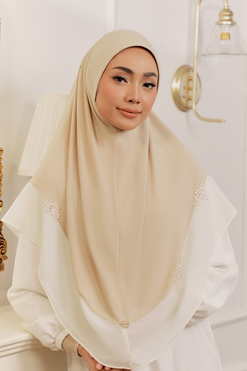 JIWA Tudung Sarung in Butter