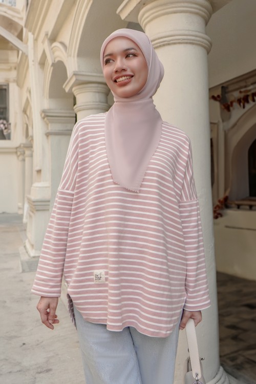 MARIBEL Comfy Blouse in Baby Pink