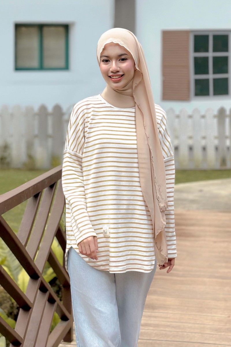 MARIBEL Comfy Blouse in Coco Cream