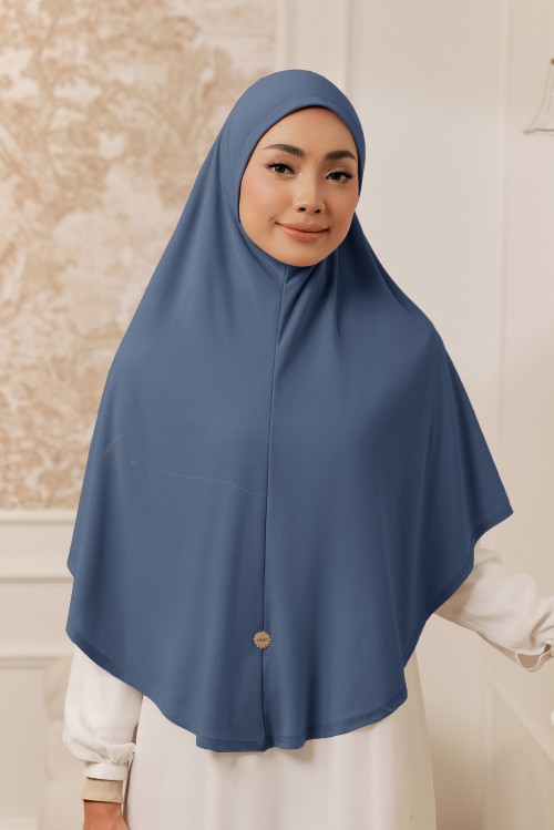 MEDINA Tudung Sarung in Denim Blue