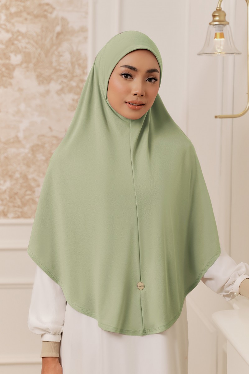 MEDINA Tudung Sarung in Match Green