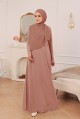 THARA Dress in Dusty Pink