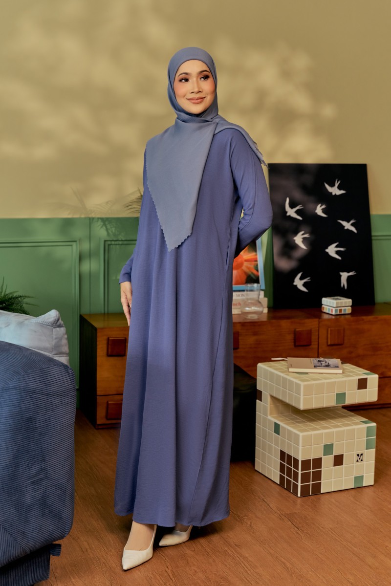 BELVA Kaftan in Ocean Blue