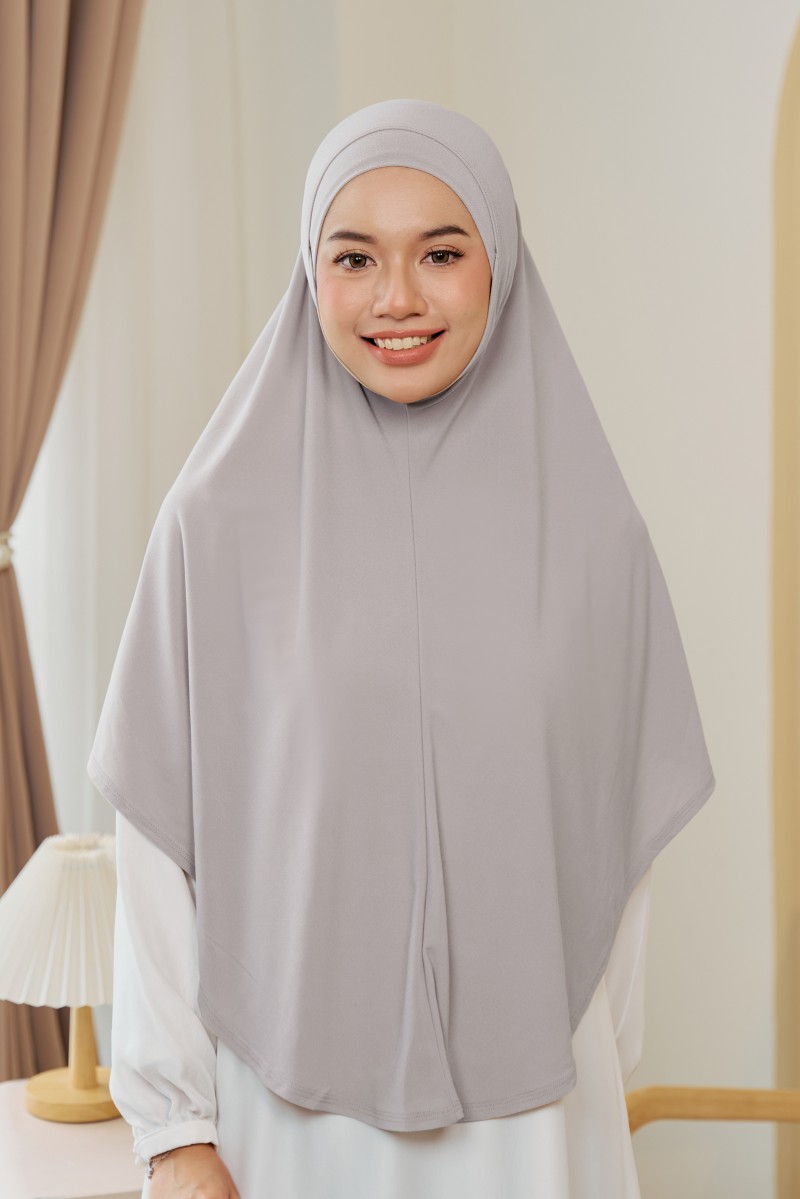 HAURA Tudung Syria in Light Grey