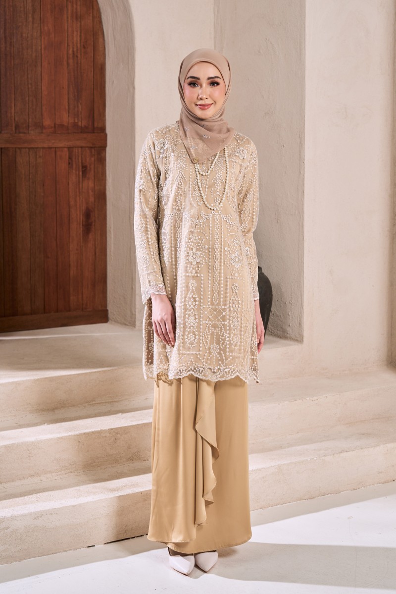 (AS-IS) JEMIMA Kurung in Honey Gold