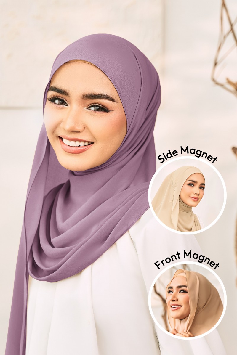 SHAMA Magnetic Long Shawl in Orked