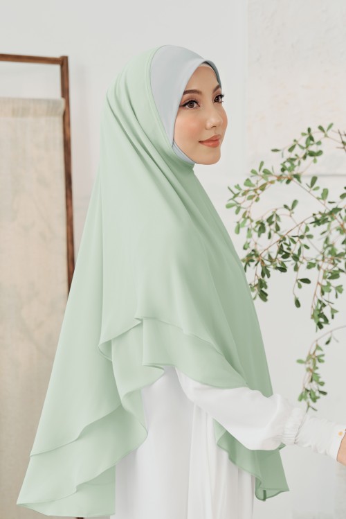 Nageena Khimar in Pistachio