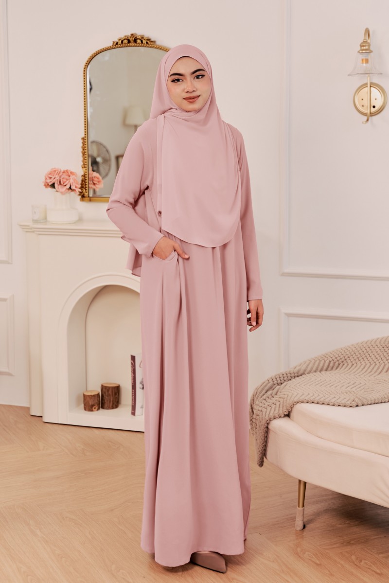 THARA Dress in Pink Guava