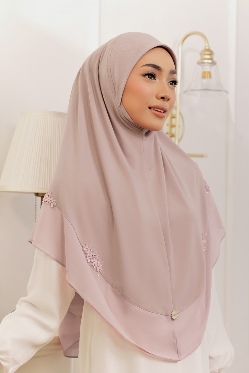 JIWA Tudung Sarung in Rose Pink