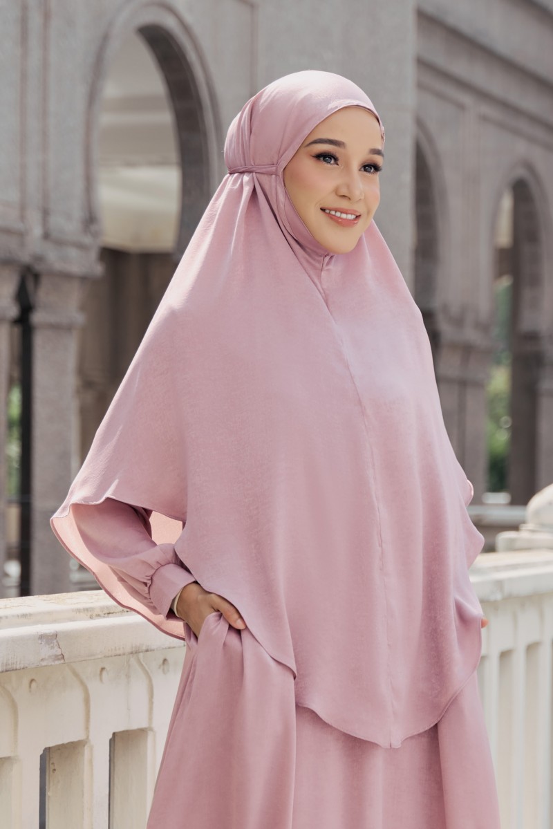 ZARIA Khimar in Rose Pink