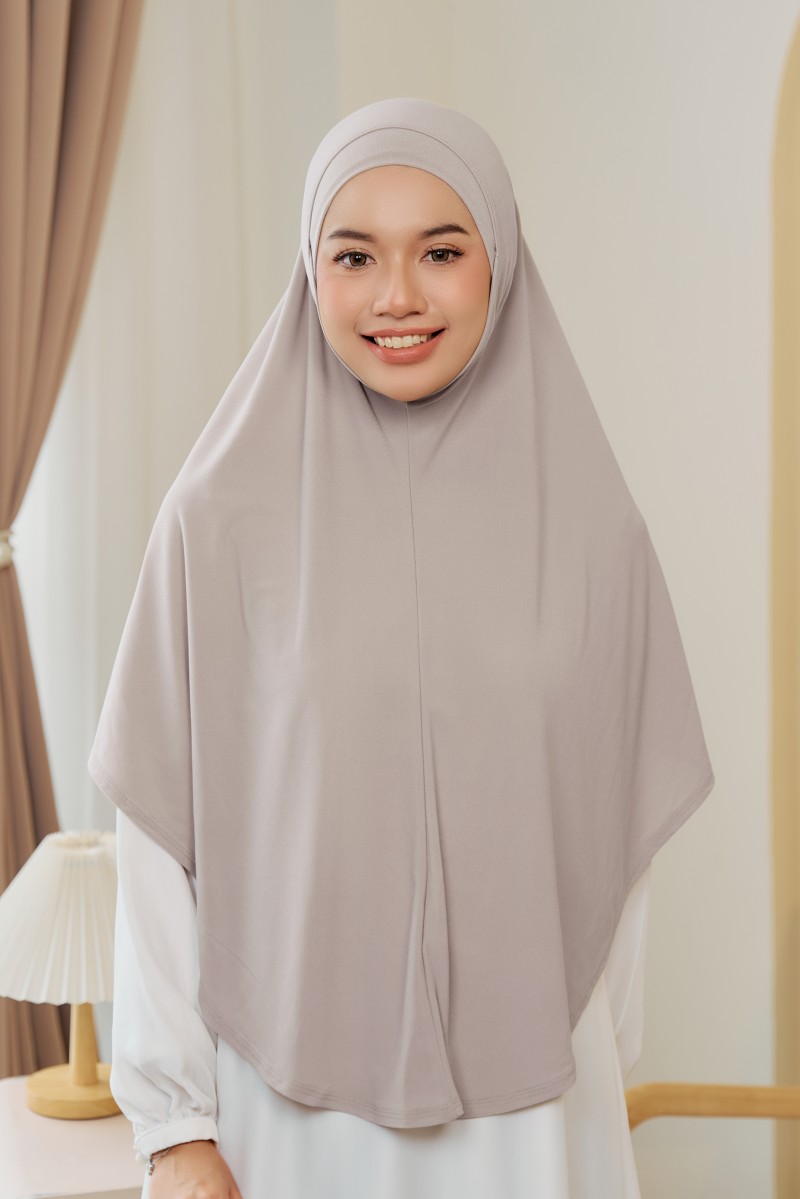 HAURA Tudung Syria in Dusty Purple