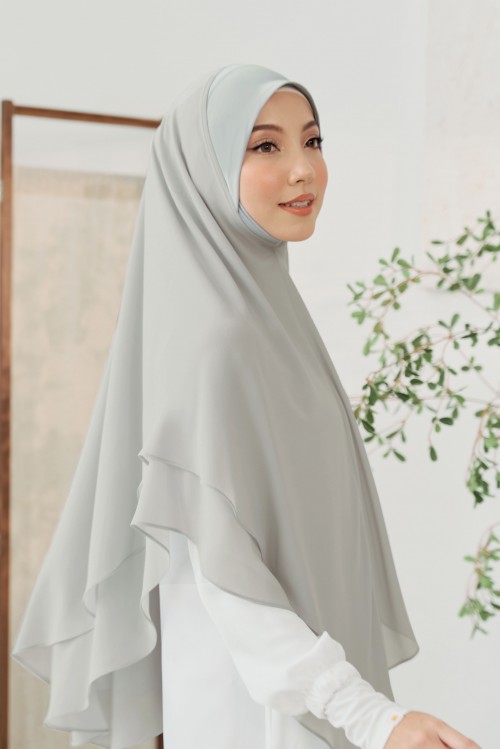 Nageena Khimar in Soft Grey