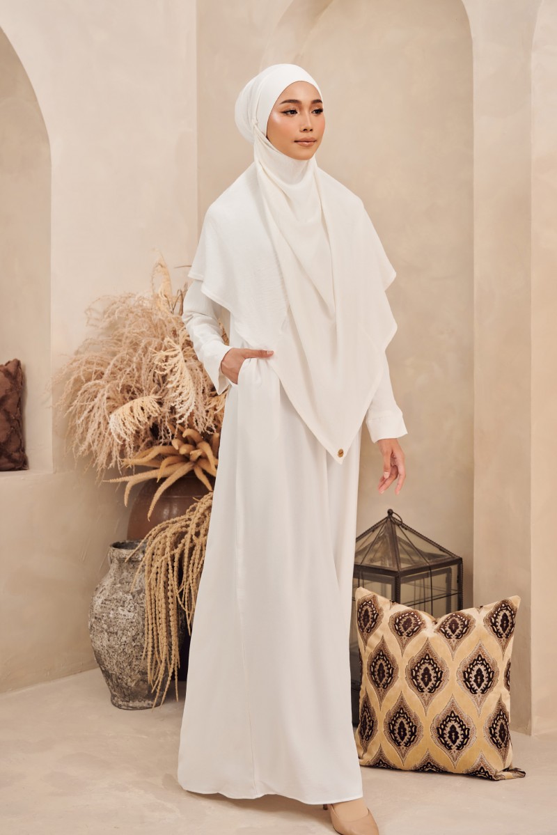 (AS-IS) BELVA Kaftan in Offwhite