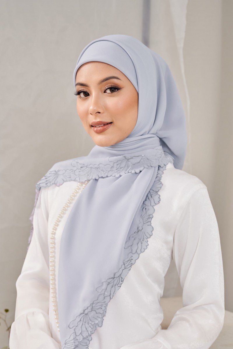 (AS-IS) SARI Sulam Bawal in Blue Grey