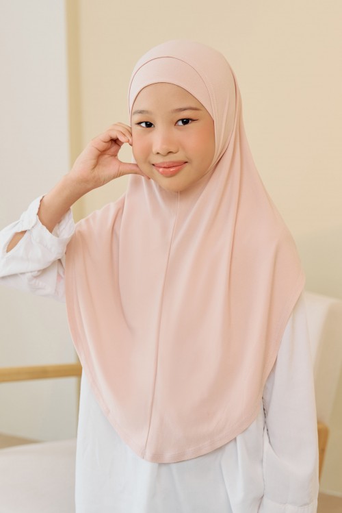 HAURA Kids Tudung Sarung in Blush Pink