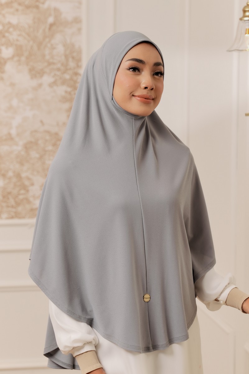 MEDINA Tudung Sarung in Smokey Grey