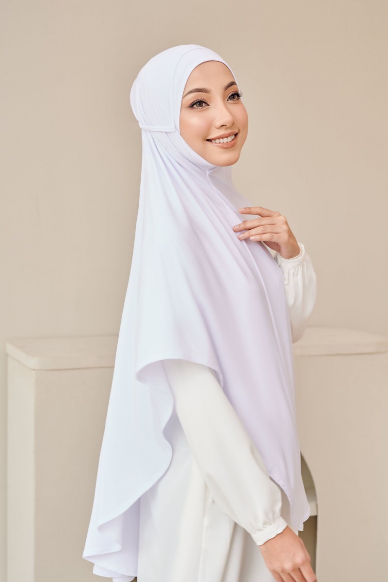 (AS-IS) SAFA Khimar in White