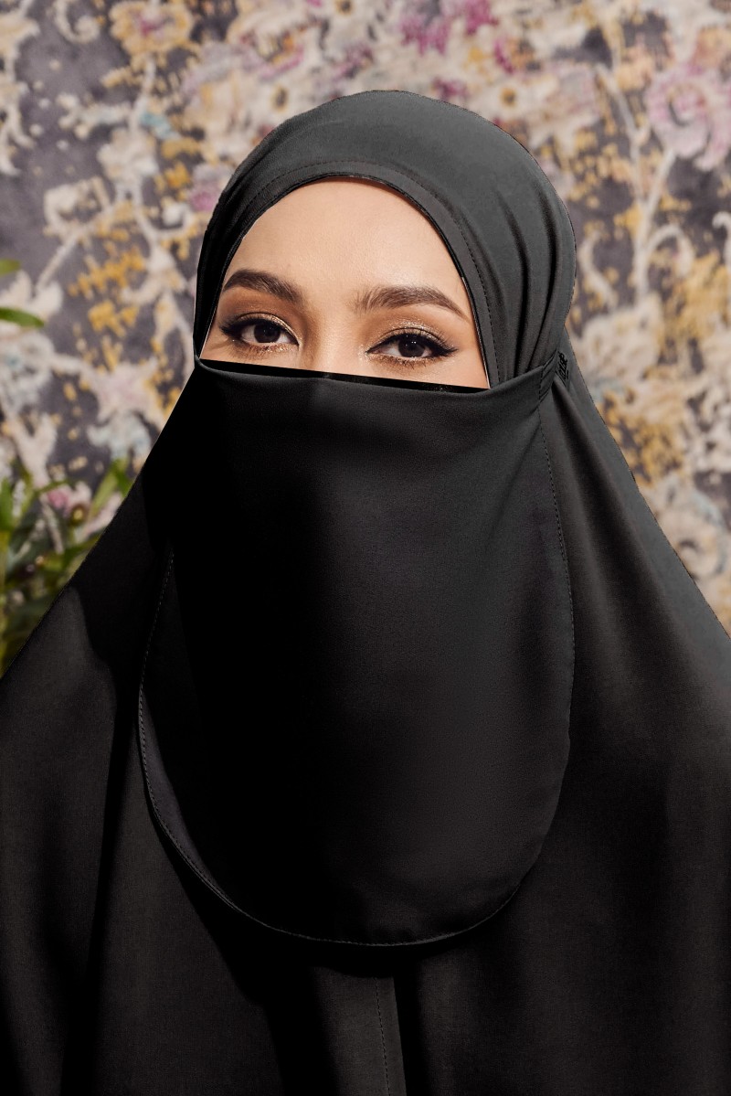 KHADIJA Purdah in Black