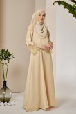 (AS-IS) AMIA Abaya in Dusty Yellow