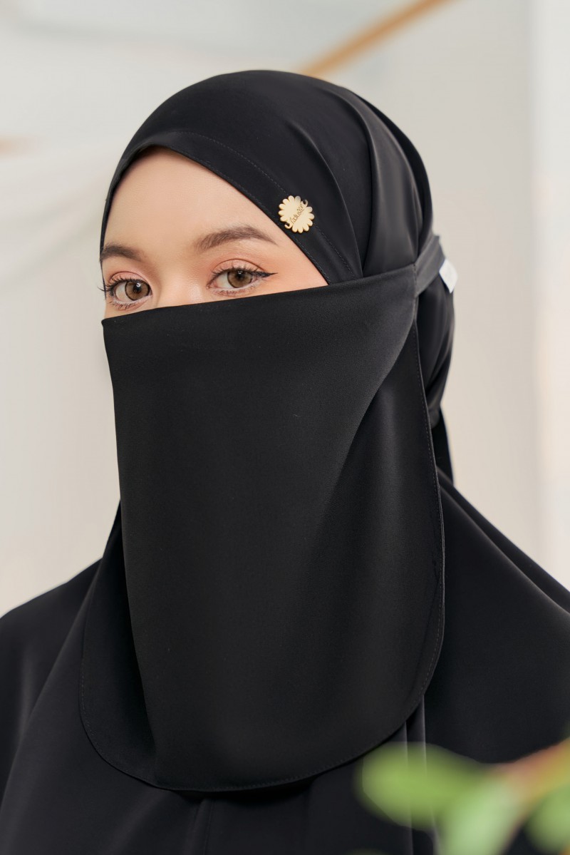 KHADIJA Purdah in Black