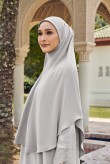 (AS-IS) AMRA Khimar in Soft Grey