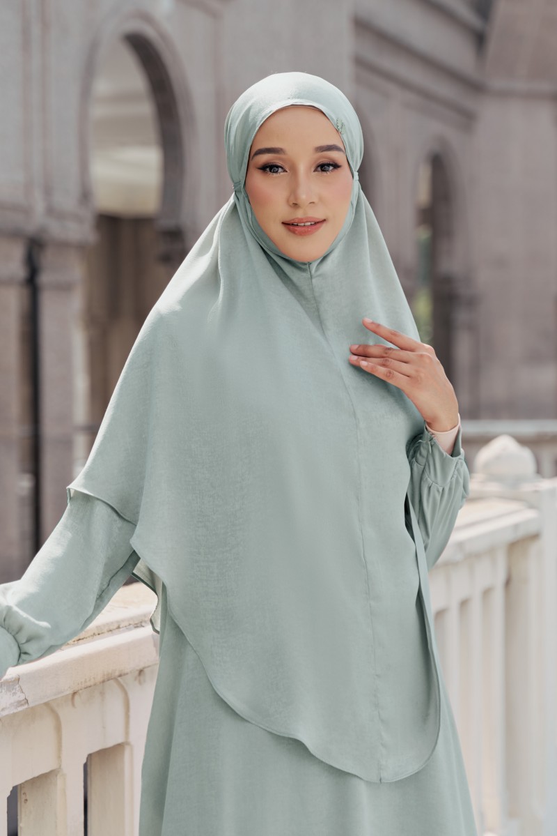 ZARIA Khimar in  Soft Mint