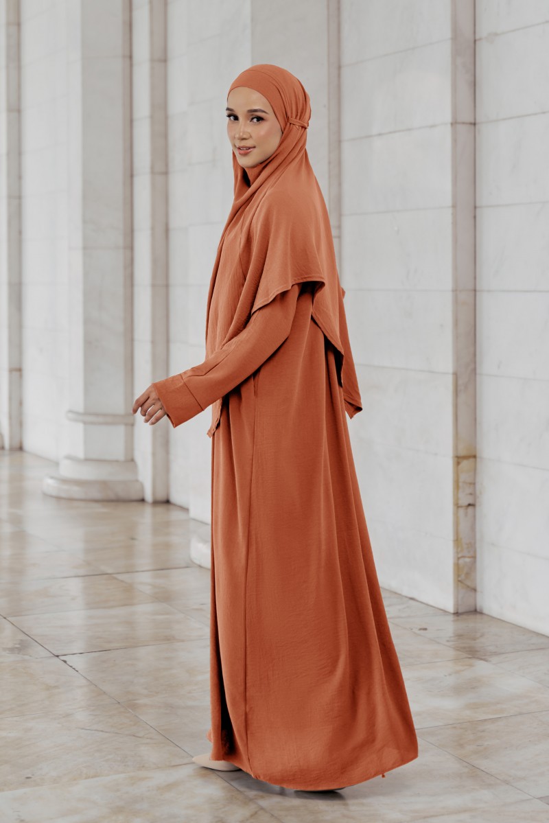 Belva Kaftan in Tangerine