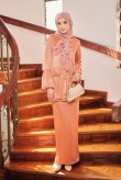 Calla Kurung in Burnt Orange