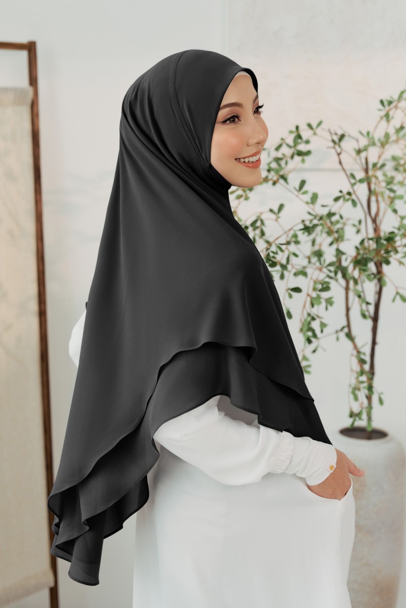 Nageena Khimar in Black