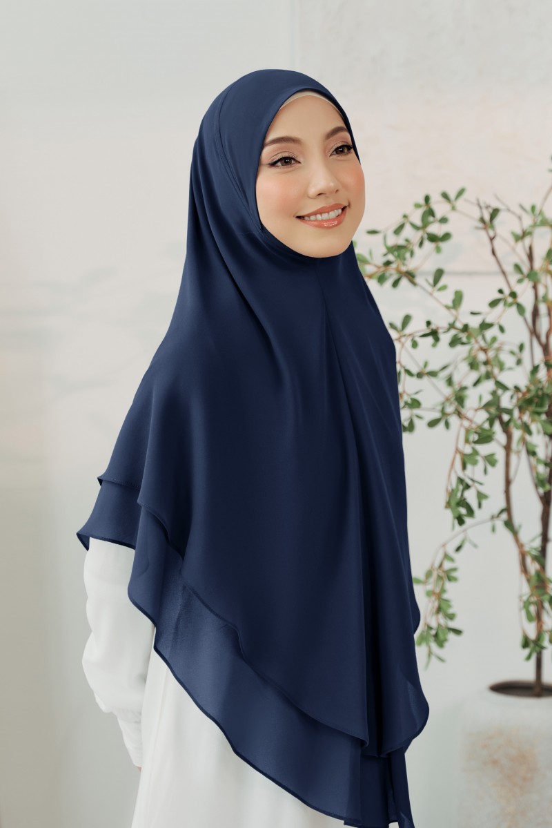 Nageena Khimar in Navy Blue