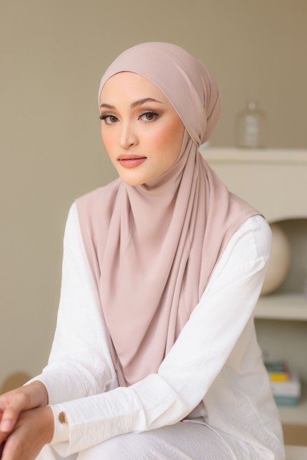 Aster Tudung Instant in Soft Pink