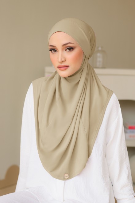 Aster Tudung Instant in Stone